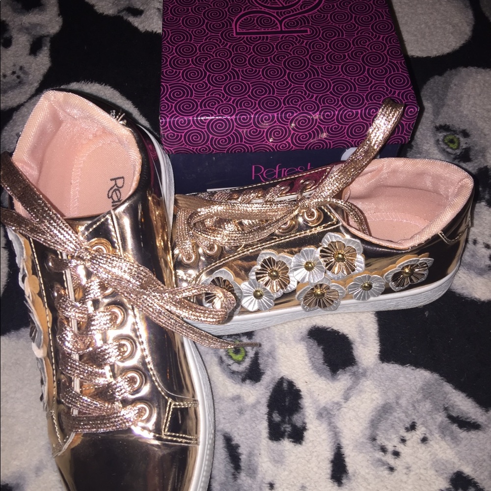Rose Gold Sneakers